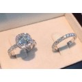 **STUNNUNG SILVER 925 TWINSET RINGS** AWESOME CHRISTMAS GIFT.