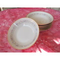 6 X Noritake `Lilac Time` desert bowls.