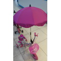 UV Protection Umbrella for babies , Install on Micro Trike / Bicycle/ Tricycle
