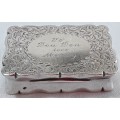 Birmingham   1901   -   Engraved  Snuff  Box
