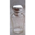 Sheffield  1898  Silver  Top  Facet  Cut Bottle