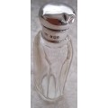 Sheffield  1898  Silver  Top  Facet  Cut Bottle