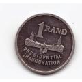 Silver 1 Rand (1994) Presedential Inauguration - as per scan