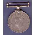 WW2  War Medal 1939 - 1945 awarded to 644190 J.C. VAN WYK