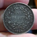 *CRAZY R1 START* East India Company 1/2 Rupee 1840 - Beautiful condition