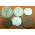 *CRAZY R1 START* Israel - Set of 6 coins from 1949/54 - bid per coin