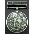 *CRAZY R1 START* 1906 NATAL medal awarded to PTE Matolendhlala ZULULAND POLICE