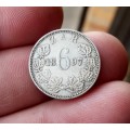 *CRAZY R1 START* ZAR 6 Pence 1897 - R28 worth of Silver