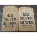 *CRAZY R1 START* 2x Barclays Bank 5 Pound Silver paper bags