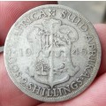 *CRAZY R1 START* SA Union 2 Shillings 1945 - R118 worth of Silver
