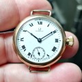 *CRAZY R1 START* late 1920`s OMEGA 9ct officers watch - Perfect working condition