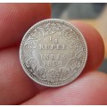 *CRAZY R1 START* British India 1/4 Rupee 1894 - Nice coin