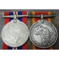 WWII BGSM & Africa Service medal awarded to LM Hudson F265949
