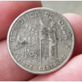 *CRAZY R1 START* Cuba 20 Centavos 1952 - 50th Anniversary - R60 worth of Silver