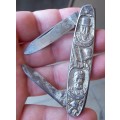 *CRAZY R1 START* Kruger/De Wet pocket knife in White metal by KRUSIUS, Solingen - Nice condition