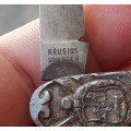 *CRAZY R1 START* Kruger/De Wet pocket knife in White metal by KRUSIUS, Solingen - Nice condition