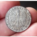 *CRAZY R1 START* Poland 50 Groszy 1938 - WWII Iron coinage