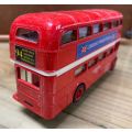 Vintage Welly #9930 Die cast Londons Premier Tour Co Double Decker Bus Toy