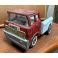 Marx Tin Pick-up Truck, Red and White, 1968