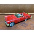 Vintage 1980 Corgi Vegas Ford Thunderbird Diecast Red Convertible Car