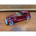 Vintage 1981 Hot Wheels 1935 Classic Caddy Maroon Die Cast Metal Automobile Car