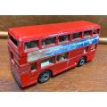1981, Matchbox, London Bus, Lesney England, 1:124, Red, Double Decker Bus Toy