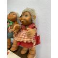 Vintage Steiff Mucki and Macki Dolls 1960
