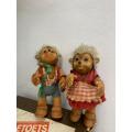 Vintage Steiff Mucki and Macki Dolls 1960