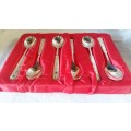 Vintage Silver Plated cake spoon set