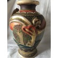 WOW !!! STUNNING ANTIQUE SATSUMA WARE RIGHT HANDED VASE