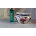 A beautiful Vintage small vase cobalt blue red and gold trimmings