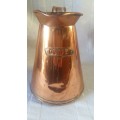 Stunning Antique Copper Quart Jug with stamp of Crown and Initials, Clearly marked