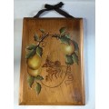 WOW !!! A STUNNING YELLOW WOOD PAINTED WALL HANGING