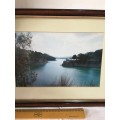WOW !!! A GORGEOUS FRAMED PHOTOGRAPH OF A LAKE