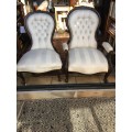 STUNNING PAIR OF VICTORIAN SPOON BACK ROCCOCO STYLE CHAIRS bid/chair