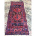 GORGEOUS GENUINE WOOL HAND KNOTTED HAMADAN PERSIAN RUNNER 3000 X 1050mm