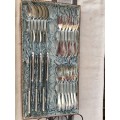 WOW !!!! A BEAUTIFUL BOXED SET OF WELLNER GERMAN SILVER PLATE CUTLERY 1930,s all clearly marked