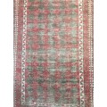 WELL WORN GENUINE WOOL HAND KNOTTED PERSIAN CARPET1540 X 900mm