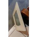 Lovely Beach style shabby chick white washed wooden mirror. 52 cm x 52 cm