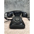 WOW !!! HIGHLY COLLECTIBLE VINTAGE BAKELITE PRESS BUTTON TELKOM TELEPHONE , TESTED AND WORKING