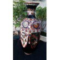 Stunning Large Antique 1920s Japanese Black Enamel  Hexagonal Dragon Cloisonne Vase.