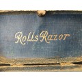 WOW !!! 1920's VINTAGE RARE ROLLS RAZOR SHAVING RAZOR KIT WITH SHARPENING STONES - MADE IN ENGLAND