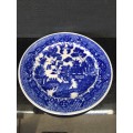 Beautiful Collectible Vintage Japanese porcelain Plate,Blue and White antique design. Marked Japan
