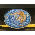 Beautiful and Collectible Vintage Raised- 3D -Moriage Blue Dragon-Ware Side Plate/display 18cm