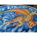Beautiful and Collectible Vintage Raised- 3D -Moriage Blue Dragon-Ware Side Plate/display 18cm