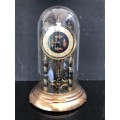 WOW !!! ABSOLUTELY STUNNING GERMAN ANNIVERSARY DOME CLOCK IN EXCELLENT WORKING ORDER , WITH THE KEY