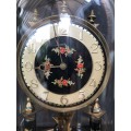 WOW !!! ABSOLUTELY STUNNING GERMAN ANNIVERSARY DOME CLOCK IN EXCELLENT WORKING ORDER , WITH THE KEY