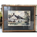 WOW !!! STUNNING DOUGLAS TREASURE LITHOGRAPH FRAMED BEHIND GLASS IN A WOODEN FRAME