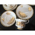 Wow!!! Collectors Rare Discontinued c1962 - 1970s  Royal Albert Golden Rose,Trio in Mint condition