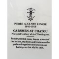RARE  "OARSMAN AT CHATOU" BY PIERRE AUGUSTE RENOIR DISPLAY PLATE. 22CT GOLD TRIM